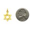 14K Yellow Gold Star of David Charm FindingKing Jewerly 21mm x 13mm